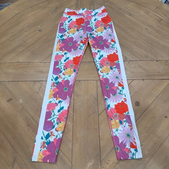 LoveShackFancy Bogner Fire and Ice Floral Leggings XS - Picture 7 of 10
